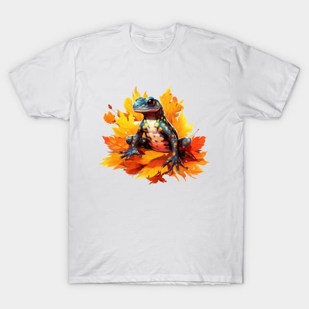 Fire Salamander T-Shirt by zooleisurelife